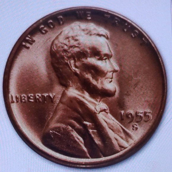 Art | Uncirculated Genuine Lincoln Vintage 1955s Us Penny Coin | Poshmark